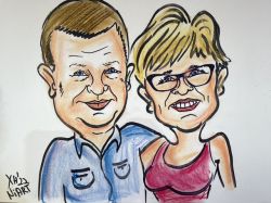 Карикатура за 2 лица