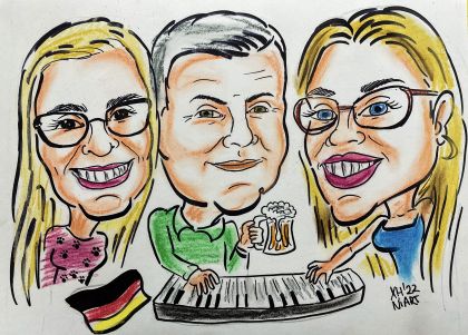 Карикатура за 3 лица