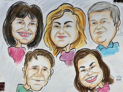 Бърза карикатура 4/5/6 лица