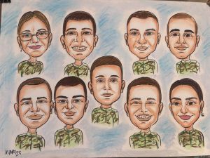 Бърза карикатура 7/8/9 лица