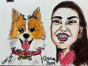 Бърза карикатура 1/2/3 лица