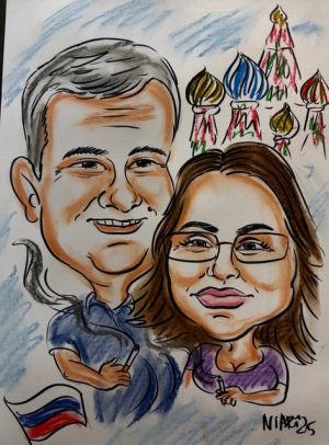 Бърза карикатура 1/2/3 лица