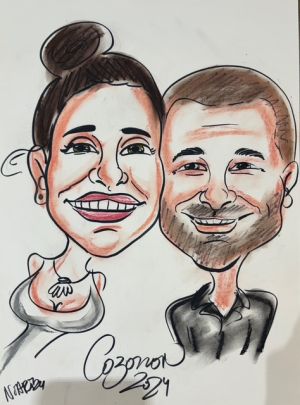 Бърза карикатура 1/2/3 лица