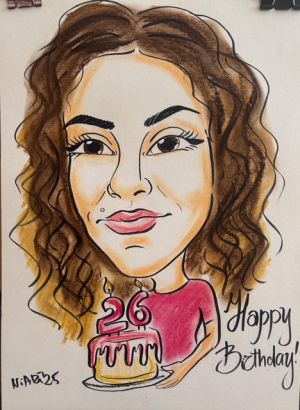 Бърза карикатура 1/2/3 лица