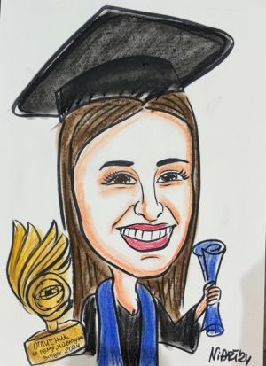 Бърза карикатура 1/2/3 лица