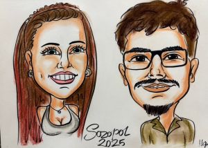 Бърза карикатура 1/2/3 лица