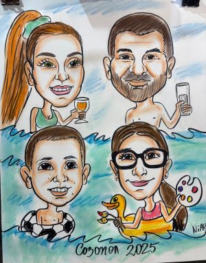 Бърза карикатура 4/5/6 лица