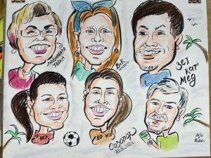 Бърза карикатура 4/5/6 лица